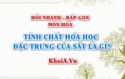 Tính chất hóa học đặc trưng của Sắt (Fe) là gì? Hỏi nhanh...